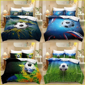 PS1 Bóng Đá 3IN1 Bộ Chăn Ga Gối Chăn Gối Nhà Phòng Ngủ Có Thể Giặt Ký Túc Xá Phù Hợp Với SP1