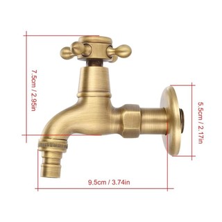 Vòi tay cầm đơn GAIL, Vòi nước treo tường dài, Cần cẩu phong cách châu Âu Vòi đồng thau cổ cho máy giặt