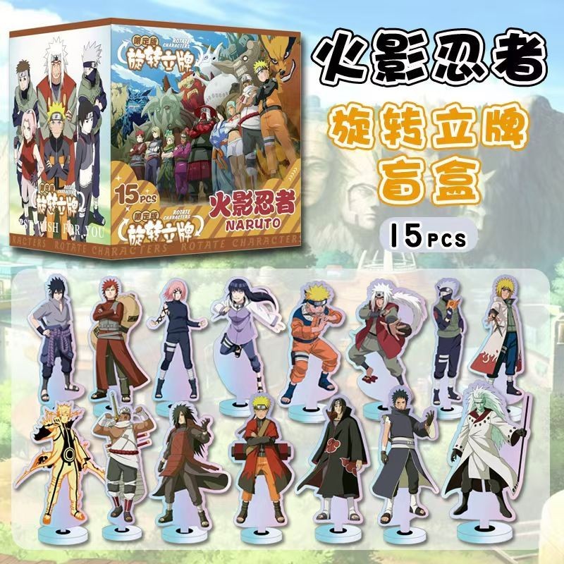Naruto Xoay Acrylic Standee Blind Box – 15 Nhân Vật Độc Đáo 【 ❆ ❈ ❈ ❥ 】 Anime Desktop Nhân Vật Bộ Sưu Tập Bí Ẩn