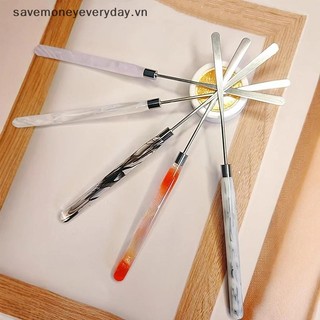 [savemoneyeveryday] 1 Cái Acrylic Tay Cầm Móng Tay Nghệ Thuật Khuấy Thanh Trộn Thìa Dạng Lỏng Nền Màu Gel Trộn Dính Dụng Cụ Trang Điểm [vn]