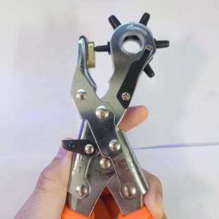 Kìm Bấm Lỗ Dây Nịt Kapusi K-8158 thép carbon, cán được bọc nhựa, có trợ lựcKouritsu Kapusi Official Store