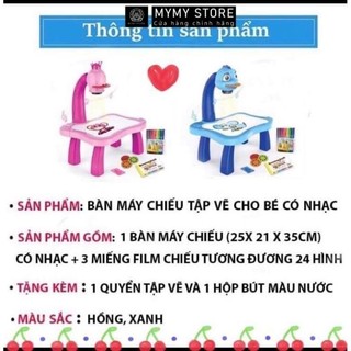 Bàn Vẽ Hươu Cao Cổ Có Đèn Chiếu Tranh Tô Màu và Nhạc – Bàn Vẽ Đa Năng Thông Minh Cho Bé
