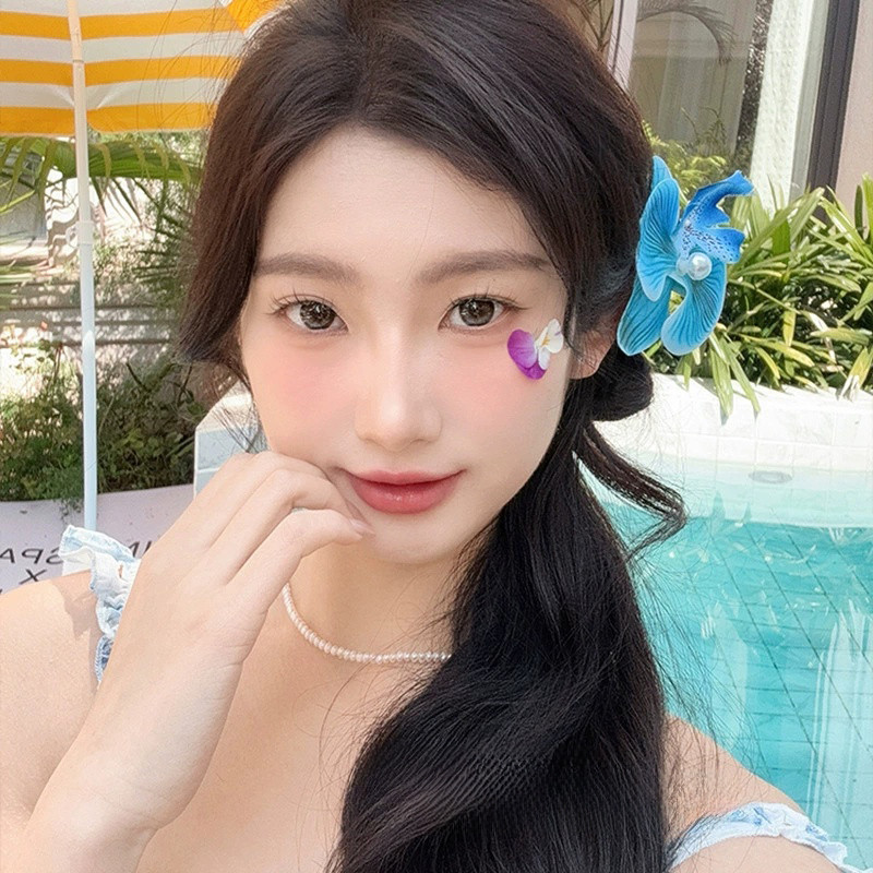 Đẹp Thanh Lịch Nơ Hoa Ngọc Trai Kẹp Tóc Cho Kỳ Nghỉ Hình Ảnh Dụng Cụ Tạo Kiểu Tóc Phụ Kiện