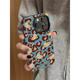 Ốp điện thoại 2 trong 1 hình mèo hình con báo tương thích với iPhone 15 Pro Max, Apple 16 14 Plus 11 / 12 / 13 Pro Max, vỏ bảo vệ chống sốc mới