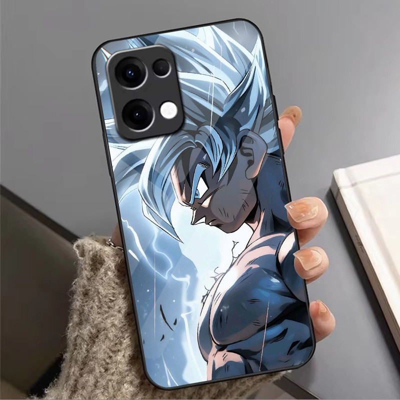 Ốp Điện Thoại dragon ball z goku 08 Kính Cho Oppo A54 A74 4G A79 5G A94 A3X Reno 11 12 13 11F 12F 13F 10 8 Cover