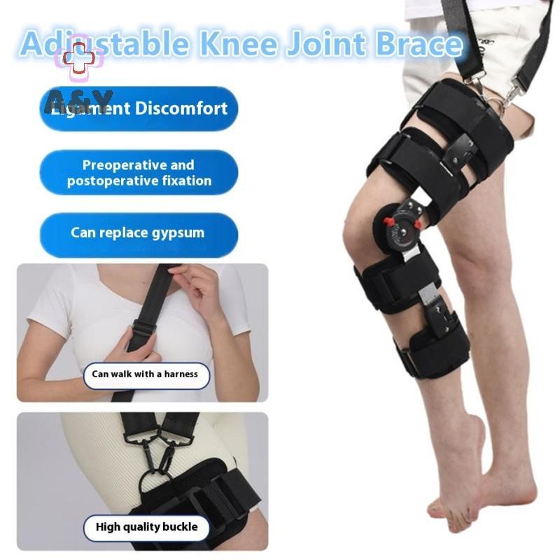 A & Y Chỉnh Hình Hỗ Trợ Ổn Định Sau Phẫu Thuật Có Thể Điều Chỉnh Bản Lề Nẹp Đầu Gối Cố Định Khớp Cáng Phục Hồi Chân ổn định.