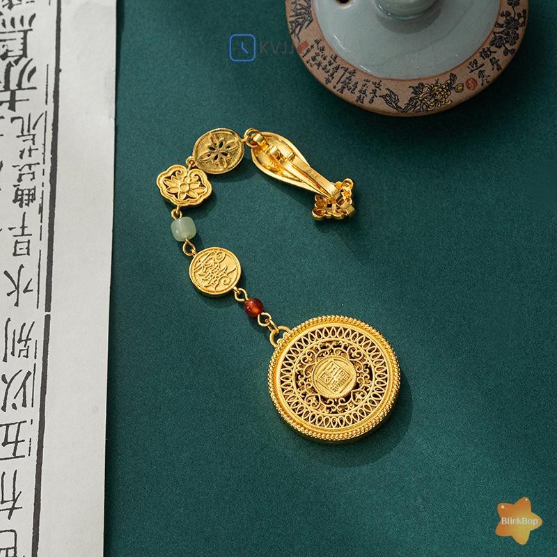 [KvJJL-t] Ngọc Trai Giả Nữ Hanfu Trang Trí Trang Sức Thời Trang Dài sel Sườn Xám Phụ Kiện Hợp Kim Sườn Xám Báo Chí Ve Áo Mới