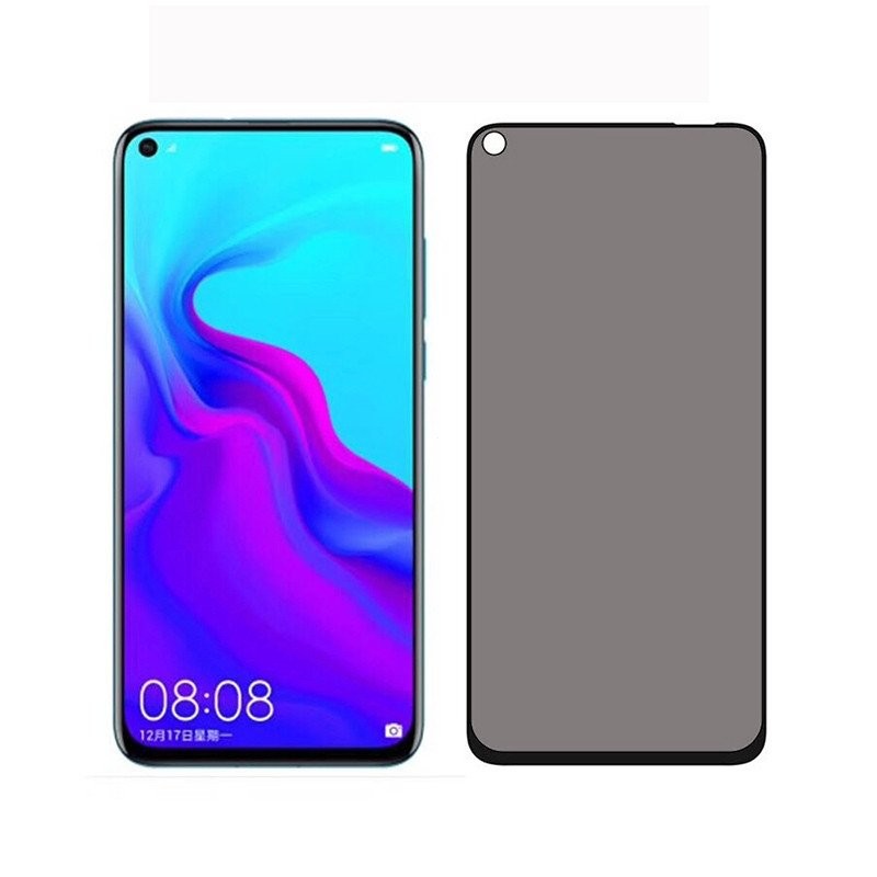 Kính cường lực bảo mật Honor20 cho Huawei Honor 7X 8X 9 10 20 Pro Lite View20, bảo vệ màn hình chống gián điệp + phim ống kính camera