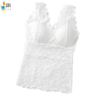 Áo ngực ren dành cho nữ Áo lót thể thao Áo lót dệt kim họa tiết co giãn có thể tháo rời