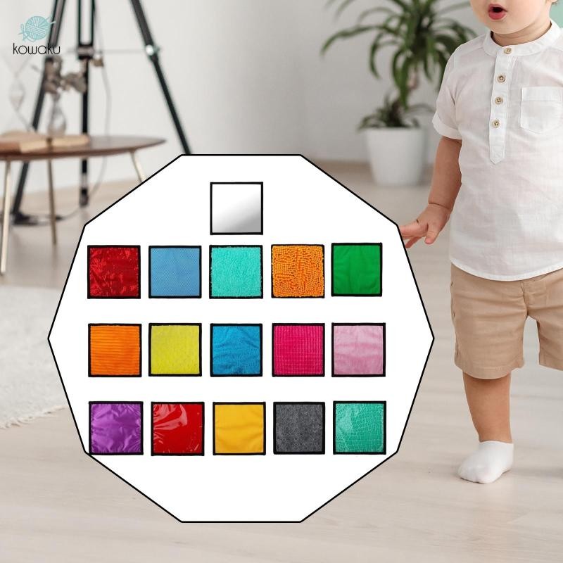 16 Chiếc Thảm Cảm Giác Kết Cấu Các Loại Nhận Thức Xúc Giác Cảm Ứng Thực Tế 22 cm Cho Trẻ Em Bé Trai Và Bé Gái Từ 3 Đến 6 Tuổi Lớp Học Tại Nhà