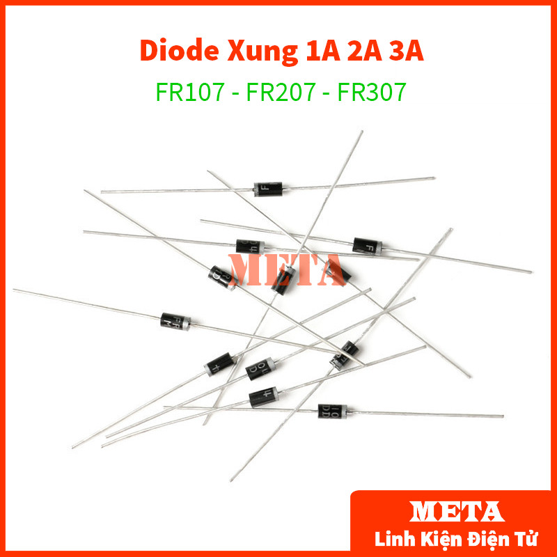 [Túi 10 Con] FR107, FR207, FR307 - Diode Xung 1A/2A/3A 1000V Chân Cắm ...