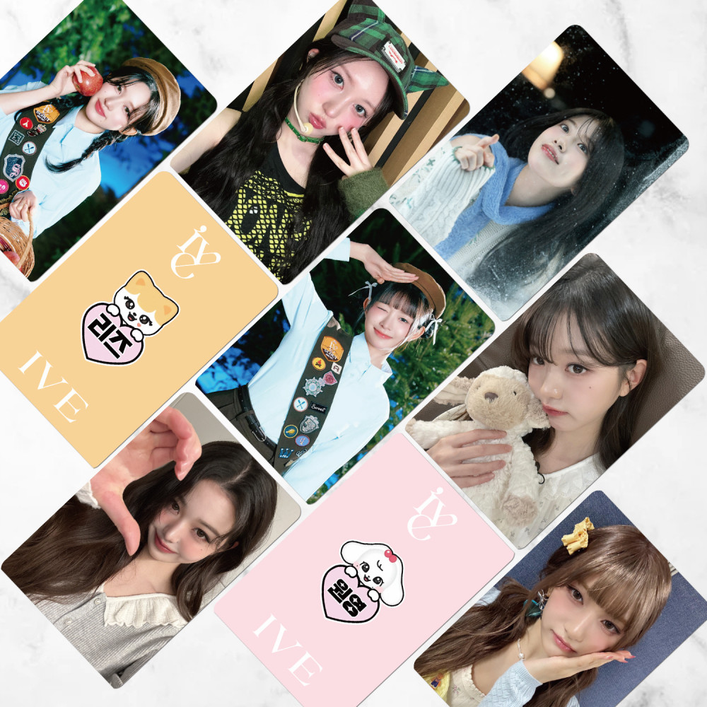 LINXX 55 Chiếc IVE Nhóm Lomo Thẻ Với Thành Viên Photocards Holographic 3 Inch Sưu Tập Quạt Merch HD KPop Album Trading Cards Dành Cho Người Hâm Mộ