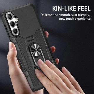 Dành Cho Samsung A55 5G Ốp điện thoại PC Cứng Lưng Mềm TPU Edge Bảo Vệ Camera Nhẫn Giá Đỡ Chân Đế Chống Sốc Mỏng Bao Da