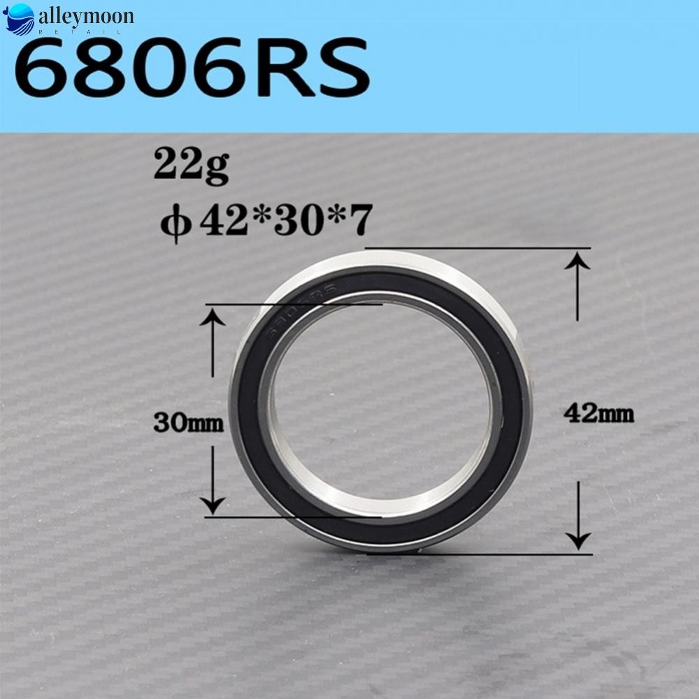 【LEYM】Bearing 2pcs 6806-2RS(61806) Compatible For FSA Set Silver Color Steel Material