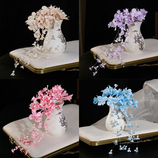 1 Chiếc Tính Khí Mũ Hoa Handmade Tua Rua Tóc Retro Váy Cưới Phụ Kiện Tóc Rừng Cô Dâu Phụ Kiện