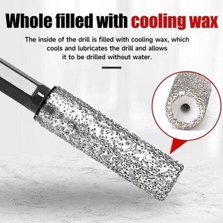 Máy cưa lỗ gạch men khô FURNIGO, mũi khoan chuôi lục giác 6 / 8 / 10 / 12mm, Dụng cụ mở lỗ hàn gốm Granite bền để khoan và mài