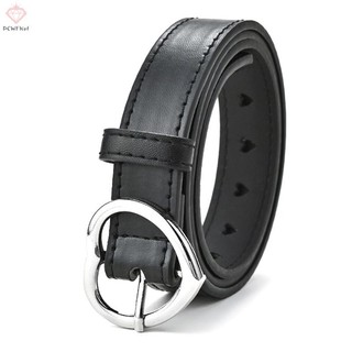 [Pcwkkef] Thắt lưng da giả cho trẻ em Thắt lưng khóa trái tim đào dễ thương Thắt lưng bé gái Mới