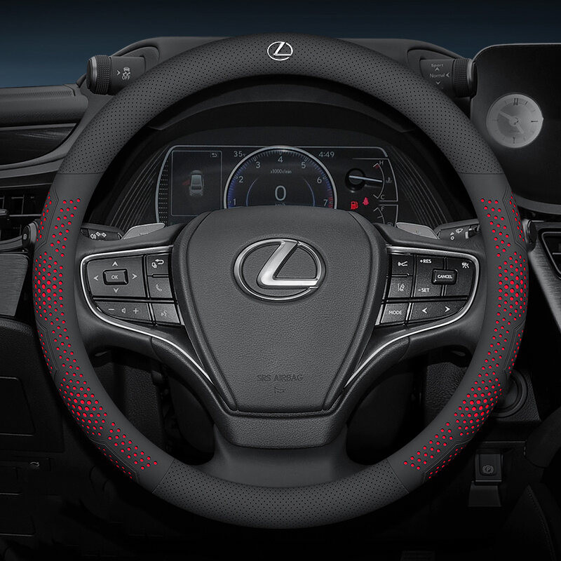 Bọc Vô Lăng Siêu Mỏng Ô Tô, Da Siêu Mỏng Chống Trơn Trượt Và Hút Mồ Hôi Cho Xe Lexus rx 570 RX300 LX570 RX350 LX470 IS NX Vỏ Vô Lăng Đa Năng Ô Tô Chất Lượng Cao