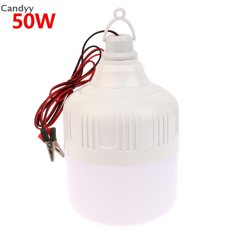 Ndy 50W 12V Di Động Kẹp Đèn Khẩn Cấp Đèn LED Có Thể Sạc Lại Đèn Lều Ngoài Trời Đèn BBQ Câu Cá Cắm Trại Lighg Bóng Đèn N