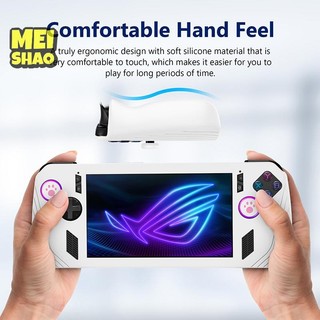 MeiShao Cho ROG Ally X Bảng Điều Khiển Chơi Game Silicon Vỏ Bảo Vệ Chống Sốc Bảo Vệ Tay Áo Chống Bảo Vệ Da