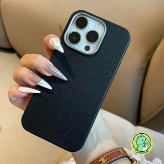 Ốp Da Cho iPhone 16 Pro Max 15 14 Plus 13 12 Mini 11 Pro Max XR XS Max X 8 7 6 6s Plus SE 2022 2020 SE3 SE2 Ốp Lưng Kinh Doanh Đơn Giản Ốp Điện Thoại Mềm Chống Sốc Dễ Thương