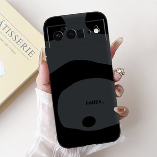 Dành Cho Google Pixel 6 Pro / Pixel 6 Hình Thỏ Gấu Trúc Dễ Thương Họa Tiết Hoạt Hình Vỏ Pixel6 6Pro Vỏ Điện Thoại Silicon Mềm Màu Đen