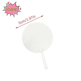 Pnpia 50 Chiếc 5cm Dễ Thương Trong Suốt Trong Suốt Quạt Trẻ Em Trẻ Em Tự Làm Nghệ Thuật Quạt Cưới Sinh Nhật Hỗ Trợ Bạn Gái Bạn Trai Boutique Quà Tặng Ý Tưởng
