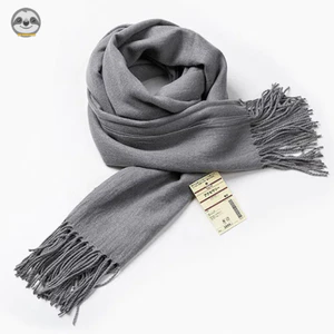 Khăn choàng mềm giả cashmere phong cách Nhật Bản Muji, giữ ấm mùa thu đông, len pha lớn