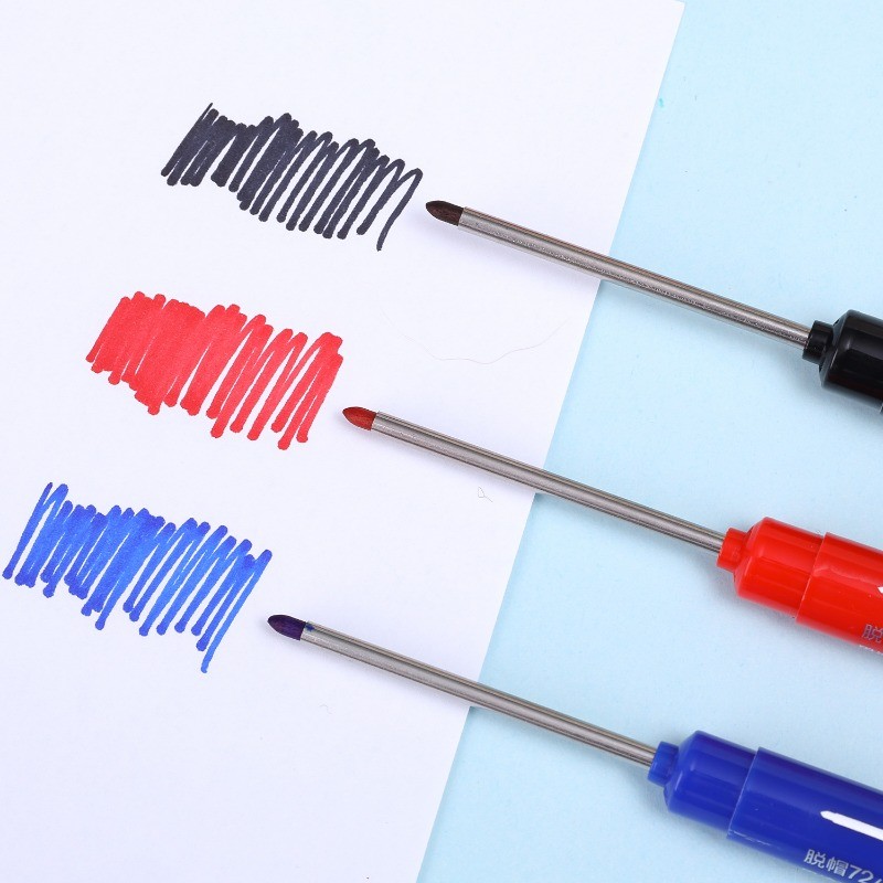 [Nổi bật] Bút đánh dấu mực bổ sung 3 màu 45mm - Đồ dùng học tập văn phòng - Bút vẽ đầu dài - Thường trực, dầu, chống thấm nước, sấy nhanh - Dụng cụ chế biến gỗ lỗ sâu