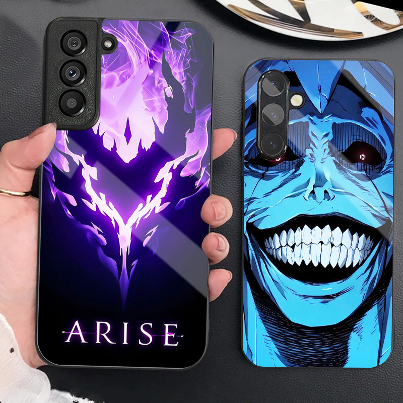 Solo Leveling 22 Ốp Điện Thoại Kính Cho Samsung Galaxy S9 Plus S10 S10e S20 FE S20 Plus S21 S22 S23 S24 Ultra S25 Cover