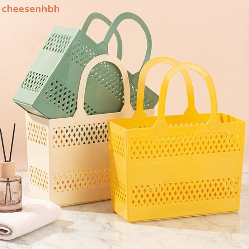 Giỏ Cheehbh Có Tay Cầm Di Động Dung Tích Lớn Hộp Thoát Nước Hộ Gia Đình Giỏ Chứa Đồ Cho Trại Phòng Tắm Bãi Biển Ký Túc Xá Phòng Tập Gym VN