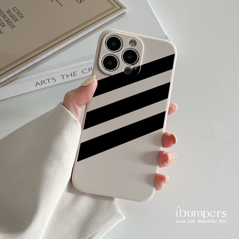 ibumpers Ốp Điện Thoại iPhone Đơn Giản Họa Tiết adidas Cho IPhone 16 15 14 12 13 11 Pro Max IP 7 8 Plus X XS XR Ốp Lưng Silicon Mềm Chống Sốc
