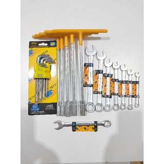 [TẶNG CỜ LÊ 15] Combo 5 khoá chữ T, 7 cây cờ lê và bộ lục giác bi chính hãng, dùng để vặn Bulông, đai ốc