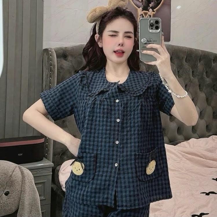 Bộ Pijama Nữ Bigsize Mùa Hè Tay Ngắn Quần Đùi Mặc Nhà Mát Mẻ Dễ Thương – Nhà PONA