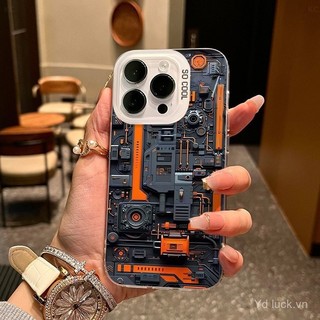 Ốp lưng chống sốc, chống bụi, chống rơi cho iPhone 16 Pro 15 14 Plus 13 Pro 12 Pro Max 11 Pro Max 16 15 Plus 14 Pro 13 Pro Max 12 Pro 11 Pro 16 Pro Max 14 XS 8 Plus XR, phong cách cyber