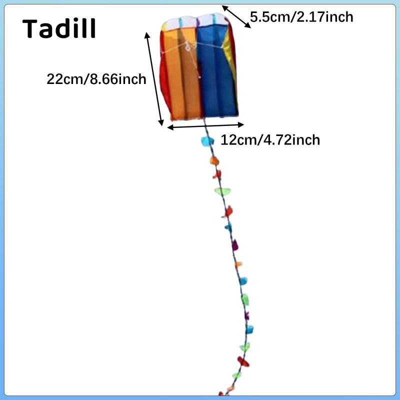 Tadill Nhỏ Cầu Vồng Mềm Diều Thể Thao Di Động Chống Rách Nhiều Màu Sắc Chống Thấm Nước