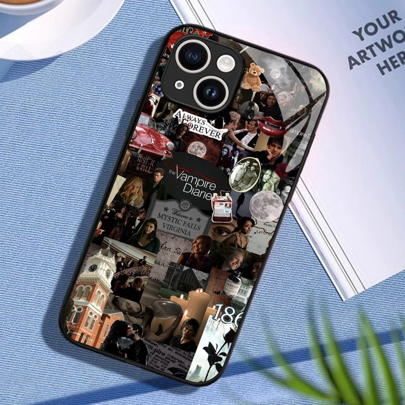 Nhật Ký Ma Cà Rồng 12 Kính Ốp Lưng Điện Thoại IPhone 16 15 14 13 12 11 Pro XR XS Max Plus Mini X XR 8 7 6s SE2 / 3 Cover