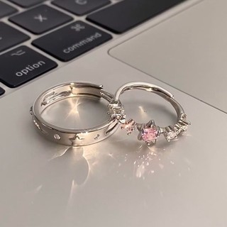 Bướm Cặp Đôi Nhẫn Nữ Cặp Quà Tặng Đơn Giản Nhẫn Cặp Đôi Phong Cách Cặp Đôi Chỉ Số Nhẫn Ngón Tay Có Thể Điều Chỉnh Phù Hợp Với Nam Nữ Nhẫn Đổi Sang S5TK