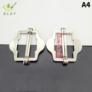[MAO] 3 Chiếc Kim Loại Hai Trượt -Glide Buckles Cho Phù Hợp Với Áo Vest Vai Túi Da Dây Đeo Dây Thanh Trượt Điều Chỉnh Khóa Hình Chữ Nhật VN