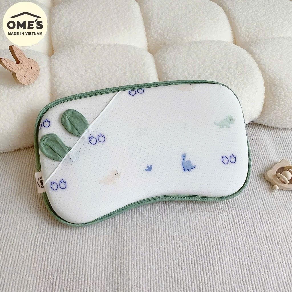 Gối Cao Su Thông Hơi Hãng  Cho Bé Chất Liệu Mềm Mịn Thoáng Khí Giúp Bé Ngủ Ngon Cho Bé 1 Tháng- 2 Tuổi