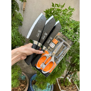 combo 3 dao làm  bếp nhật ( tặng kèm 1 kéo làm  bếp nhật).