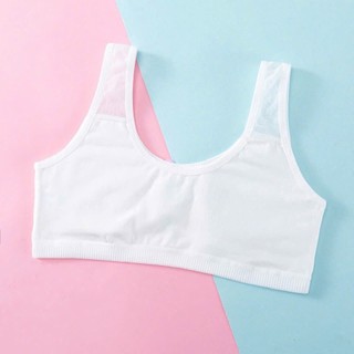 (25-49kg)Áo Lót Nữ 2 Dây - Áo Lót Ngực 3 Lỗ Cotton Dành Cho Học Sinh Không Mút Không Gọng Mềm Mịn, Thoáng Mát