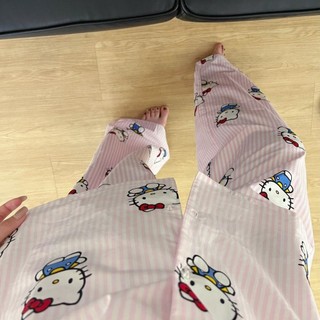 Hellokitty Bộ Đồ Ngủ Mèo Nữ Xuân Thu Hàng Mới Về Sọc Dài Tay Phong Cách Nhật Bản Hoạt Hình Sinh Viên Nhà Quần Áo Phù Hợp Với Mặc Ngoài