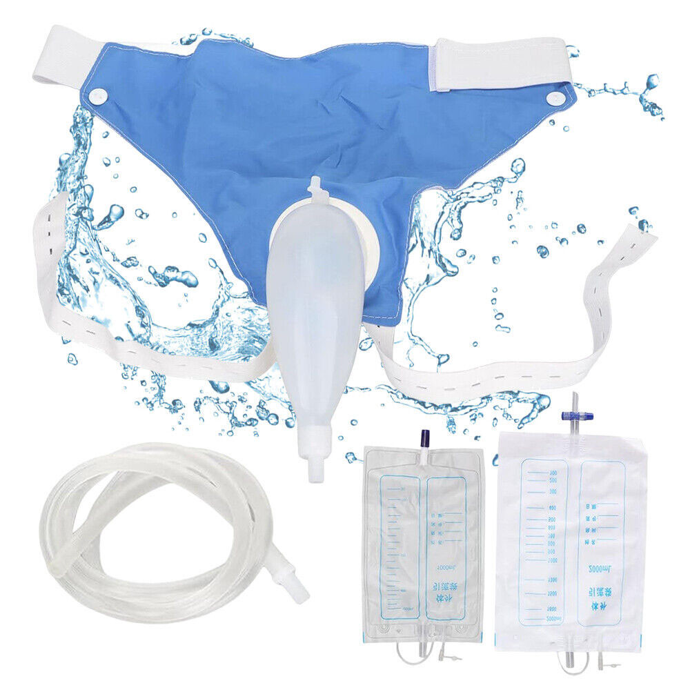Silicone urine collection device suitable for the elderly. Silicone urine bag with leak-proof connector