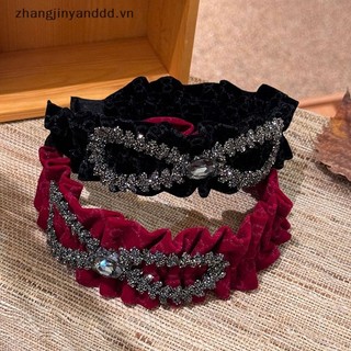 # yanddd # Băng đô cài nơ vải xếp li dành cho nữ Phụ kiện tóc thời trang khí chất thanh lịch kiểu Pháp.