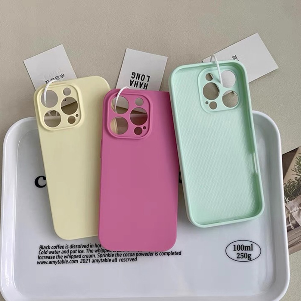 Ốp Điện Thoại Bảo Vệ Ống Kính Chính Xác Silicon Lỏng Cho iPhone 16 Pro Max 16 Plus 15 Pro Max 14 13 12 11 Pro Max Vỏ Chống Sốc