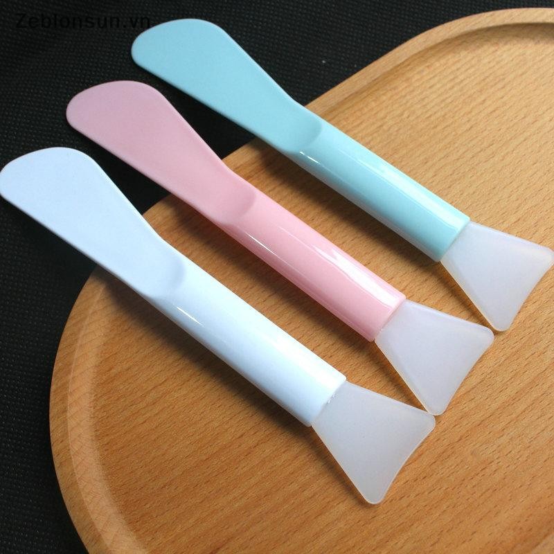 # Hb # Bàn chải mặt nạ silicon mềm với máy cạo tích hợp Bàn chải phim bùn sử dụng kép DIY Film Điều chỉnh công cụ làm đẹp.