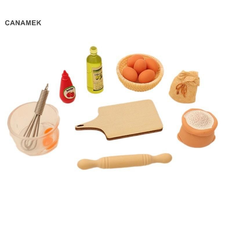 Canamek 1 / 12 Nhà Búp Bê Thu Nhỏ Bộ Đồ Dùng Nhà Bếp Mô Hình Búp Bê Nhà Bếp Làm Bánh Đồ Chơi Trang Trí Cảnh Micro Đạo Cụ Xây Dựng CSF