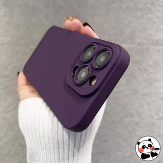 Ốp Lưng Sang Trọng Cho Vivo Y52S Y31S Y03 Y17S Y28 Y38 Y58 Y27 Y36 Y35 Y78 Plus Y75 Y55 Y02 Y02A Y77E Y77 Y71 Y97 Ốp Lưng Đơn Giản Mờ Màu Tím Đậm Bảo Vệ Ống Kính Vỏ Điện Thoại Mềm