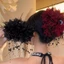 Vuốt Tóc MERIGGIARE, Kẹp Cắt Hoa Mẫu Đơn, Tua Rua Nhựa Thời Trang Hoa Hairgrips Cô Gái